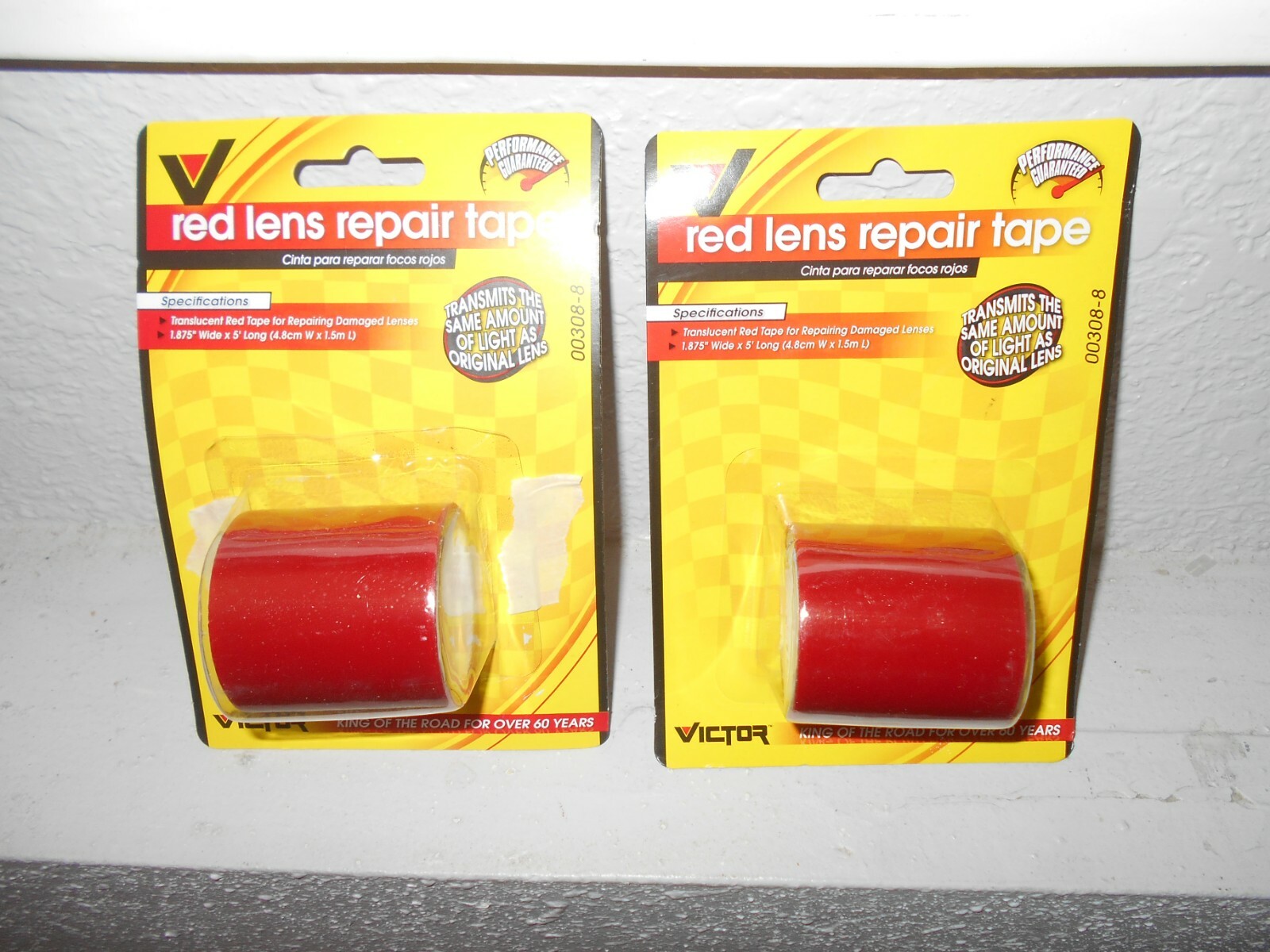 Victor Two Packs Of Vehicle Red Lens Repair Tape eBay