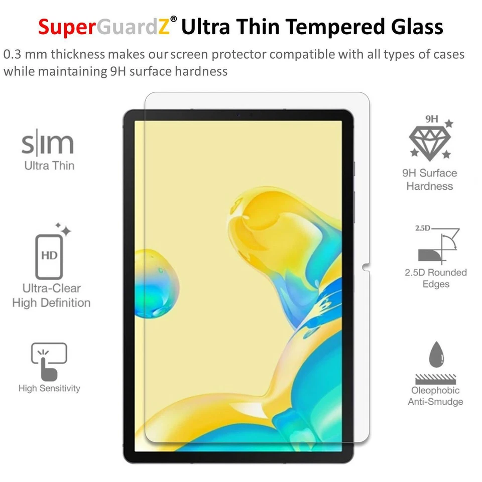 Tempered Glass Screen Protector Guard Shield For Samsung Galaxy Tab S7 S8 S9 FE - Image 3 of 4