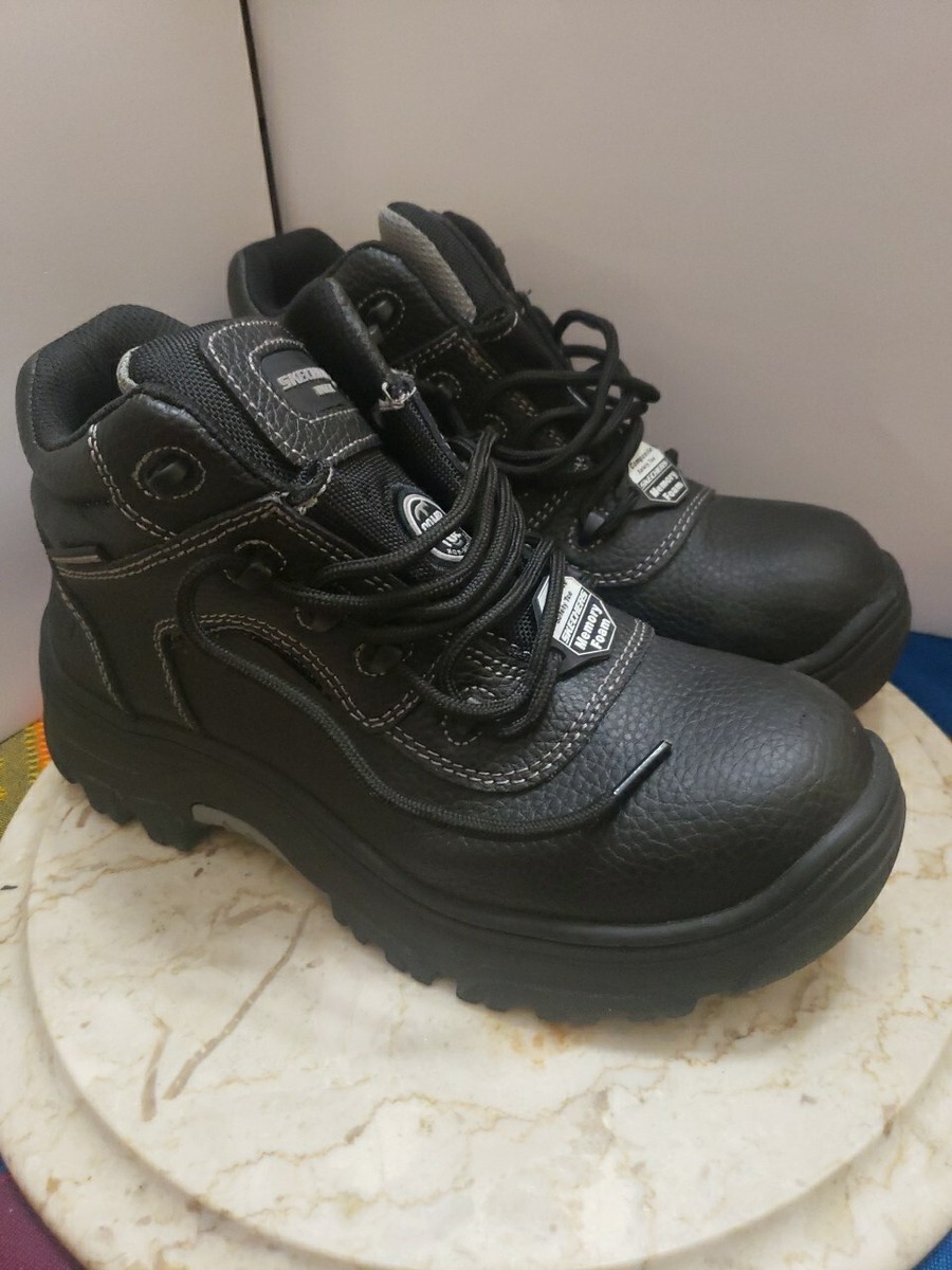 中国限定 Skechers Women's Comp Toe EH Leather Work Boot 77288 Size 9 Slip
