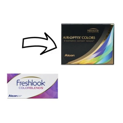 ALCON Aus FreshLook Color Blends werden Air Optix Colors (Monatslinsen / 2 St) - Werte