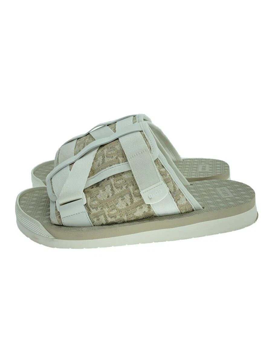 Sandales Christian Dior Alpha Slide 43 blanches LS0222 occasion