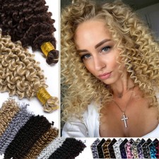 REAL As Human Water Wave Crochet Braids Deep Curly Hair Extensions Natural Soft