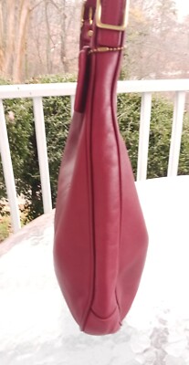 Coach 9591 MEDIUM Vintage Cherry Red Leather Zoe Shoulder/Hobo Bag