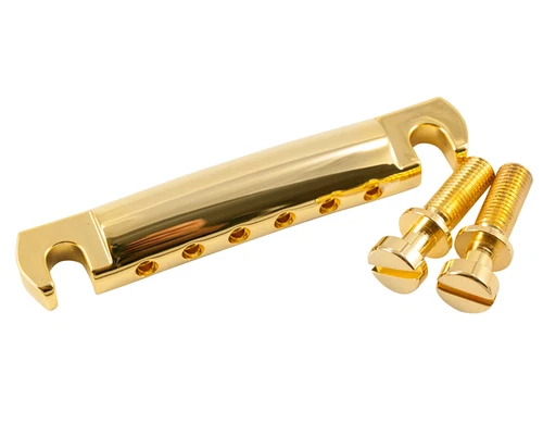 Kluson Gold Aluminum US made Stop tailpiece US thread studs fit Gibson KSTOPAL-G