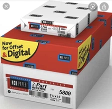  11" X 17"  250 Sets 1 reams NCR Carbonless 2-part Pre-collated Reverse Paper