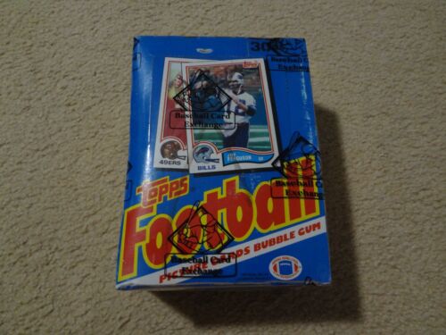1982 Topps Football Wax Box X-Out Sealed (BBCE)