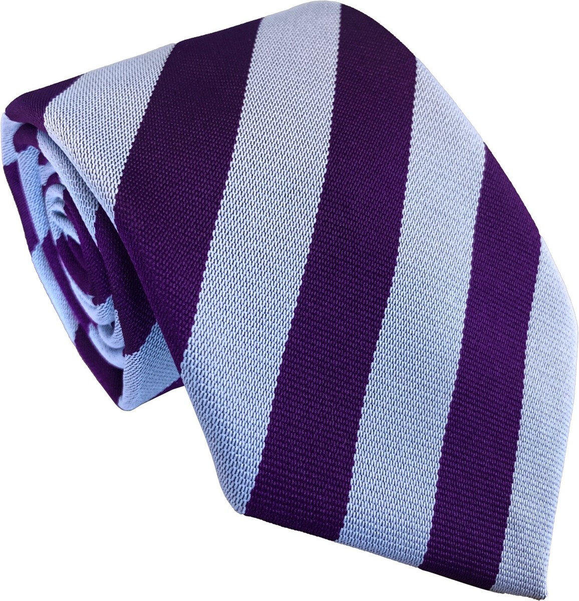 Cravatta Elegante Uomo Cravatta Stretta TigerTie - Viola Porpora Con Strisce Nero Bianco, Lunghezza 150cm Cravatta Elegante Viola Porpora - Foto 8