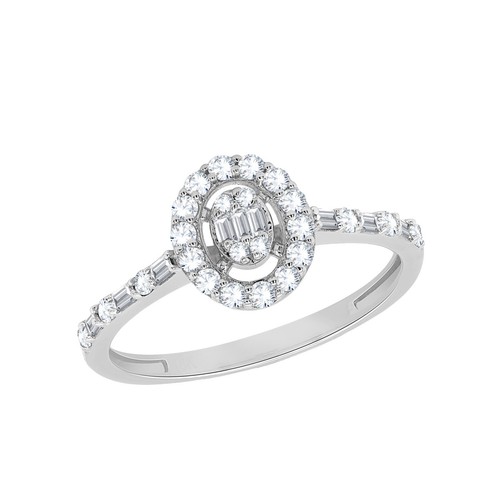 Unique Moments Engagement Ring Lab Grown 0.75ct Diamond 10k White Gold Size 8 Unique Moments 0.75 Carat Solitaire 4-Prong Lab Grown  main image 2