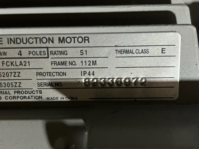 Toshiba JIS C 4210 : 2001 3 Phase Induction Motor 3.7KW 4
