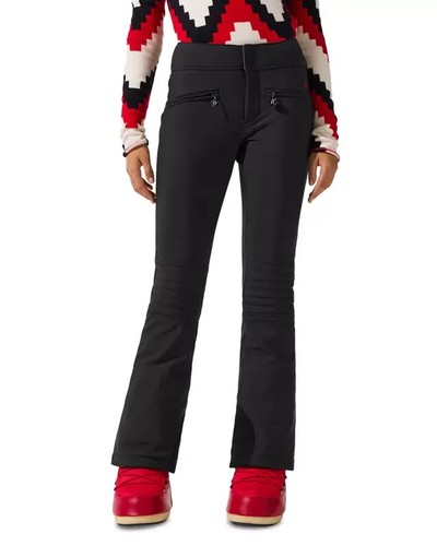 Perfect Moment Aurora Flare Ski Pants Women's L Black Zip Fly With Snap Closure