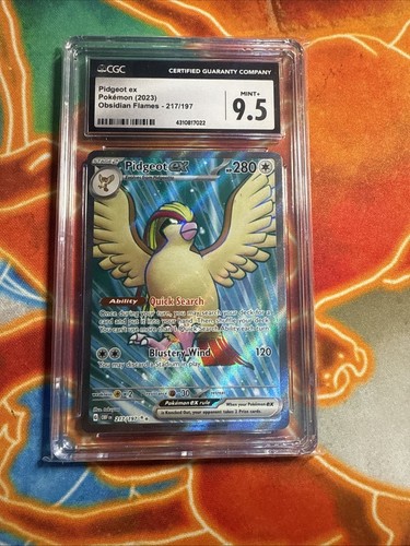 Pidgeot ex graded CGC 9.5 for sale on eBay