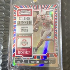 Panini 2024 NIL The Ohio State Univ Rookie Base Jeremiah Smith #1 Football Card. rookie card picture