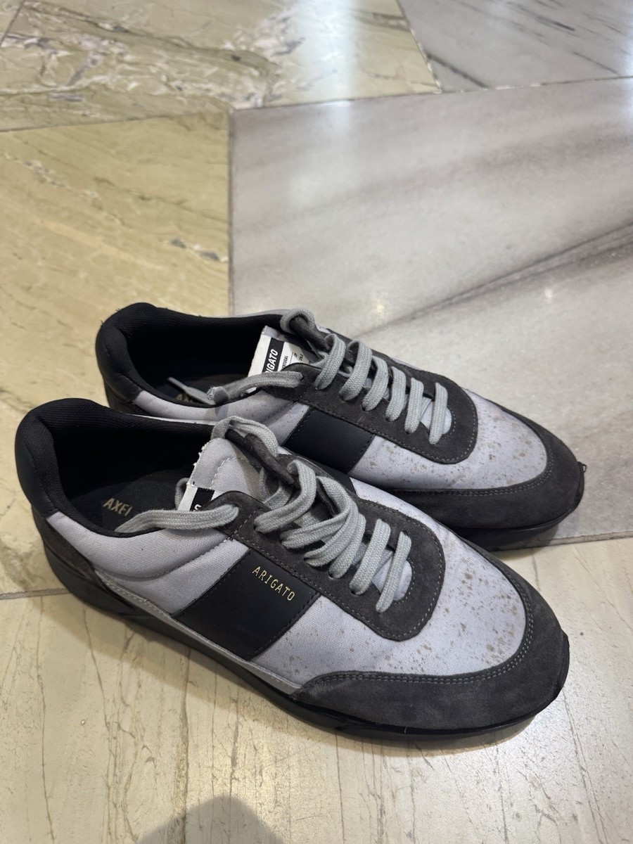 Axel Arigato Genesis Vintage Runner Panelled Sneakers Grey Size UK