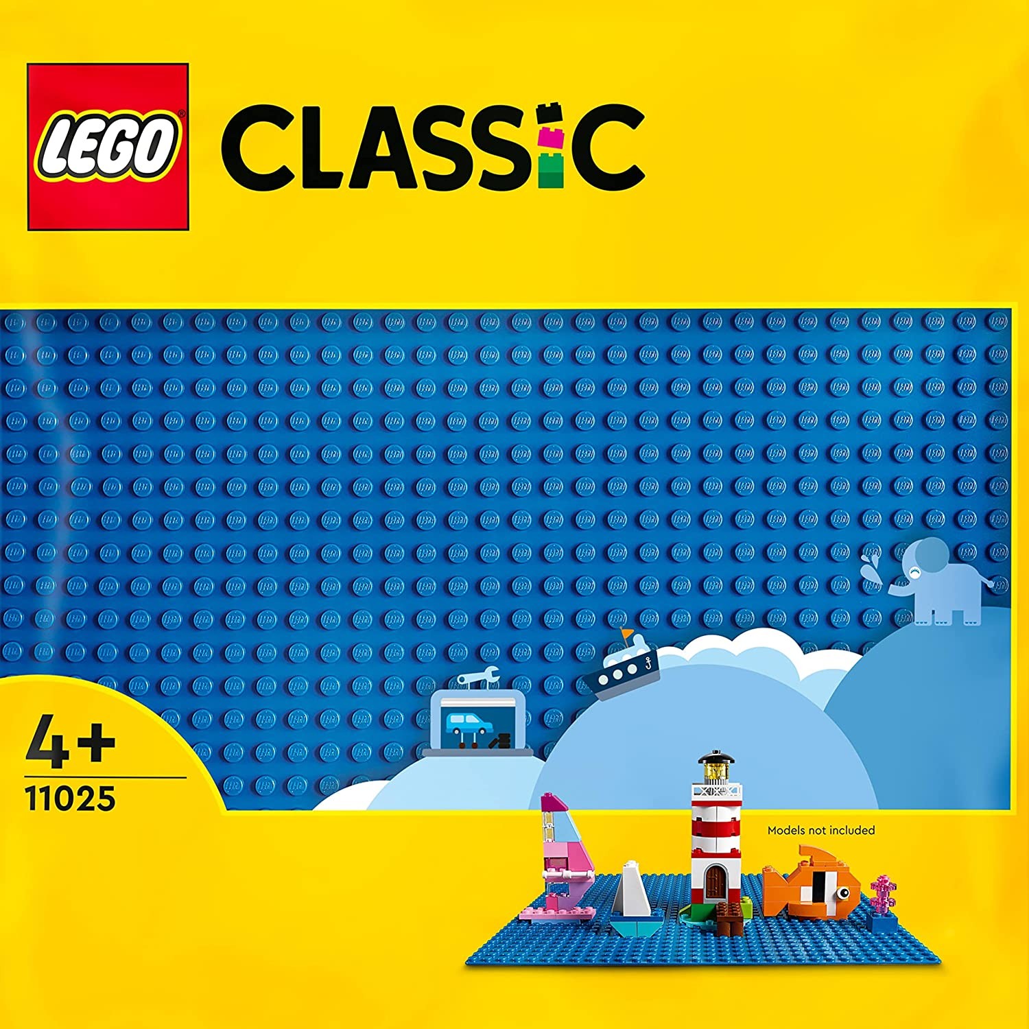 Plaque bleue LEGO 11025 pour créer des paysages maritimes et décors aquatiques