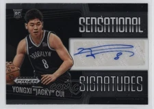 2024-25 Panini Prizm Black Sensational Signatures Yongxi Jacky Cui Auto 10b8