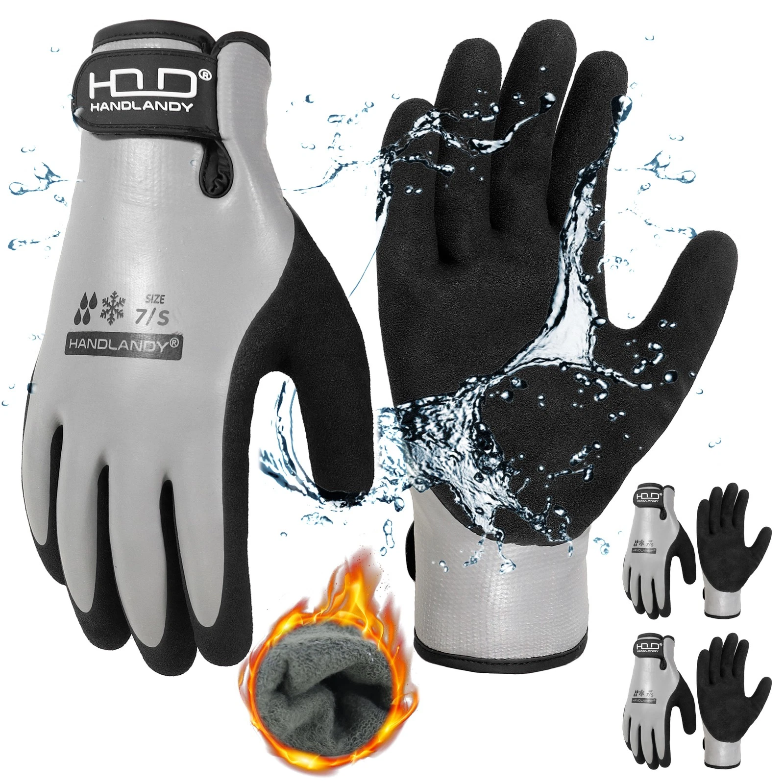 HANDLANDY 2 Pais Waterproof Work Gloves for Cold Weather
Opens in a new window or tab