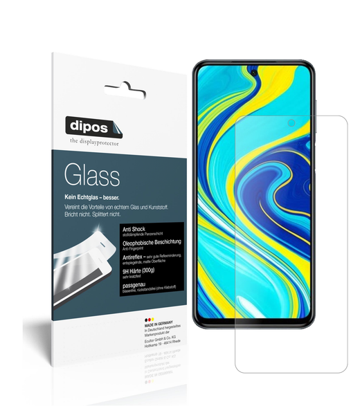 2X Schutzfolie FüR Xiaomi Redmi Note 9S Matt - Anti-Shock 9H Folie Dipos Glass-image