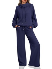 AUTOMET Lounge Sets for Women Sweatsuits 2 Piece Outfits 2025 Fall Drawstring