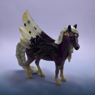Schleich Bayala Purple Glitter Pegasus Unicorn horse Toy Figure 73527