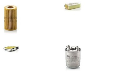 Inspektionspaket Filtersatz XL MANN-FILTER Filtereinsatz mit Filterheizung 250