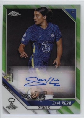 2021 Topps Chrome UEFA Women's Champions League 39/50 Sam Kerr #BA-SK Auto 1o2