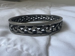 アクセサリー vintage Jorgen  pewter bracelet Jorgen Jensen Bracelet Pewter Cuff Mid Century Modern #224