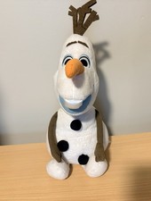 Disney Store Frozen OLAF Snowman Plush Stuffed Animal Toy Authentic 14in Olaf