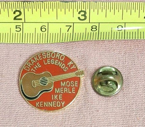 Drakesboro Kentucky The Legends Mose Merle Ike Kennedy Lapel Pin Guitar