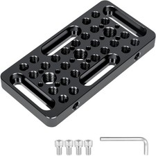 10 5cm Multi-Functional Cheese Plate with 1/4" 3/8" Threads, Switching Mountin