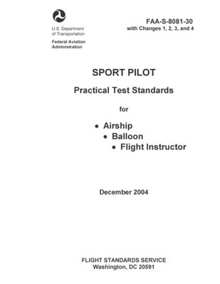 FAA-S-8081-30 Sport Pilot Practical Test Standards: Airship Balloon