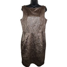 Banana Republic Metallic Swirl Sheath Dress Size 14