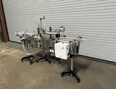 #ad #ad NITA XP100 Inline Pressure Sensitive Wrap Around Bottle Labeler Labeling Machine $18950.00