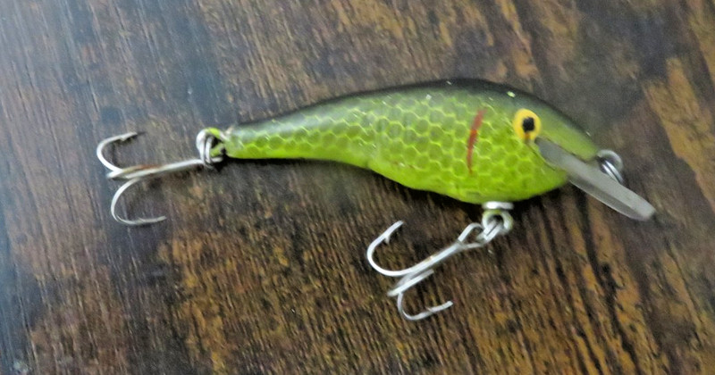 Vintage 2 3/4" Unbranded Floating Squarebill Crankbait Silent Fishing Lure