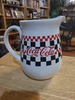 Coca-Cola Checkered Pitcher Large Gibson Black White Red Vintage 1996 Coke