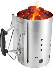 Kohleanzündkammer XL Grillzubehör Kaminanzünder für Holzkohlegrill 7416