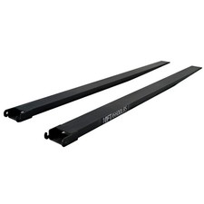 10FT Industrial Forklift Fork Extensions Black | All-Welded Steel | 6,600 lb