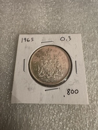 1965 - Canada silver half dollar - Canadian 50 cent coin