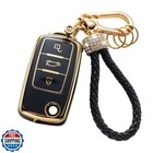 Gematay for VW Volkswagen Key Fob Cover with Keychain Lanyard, Key Fob Protec