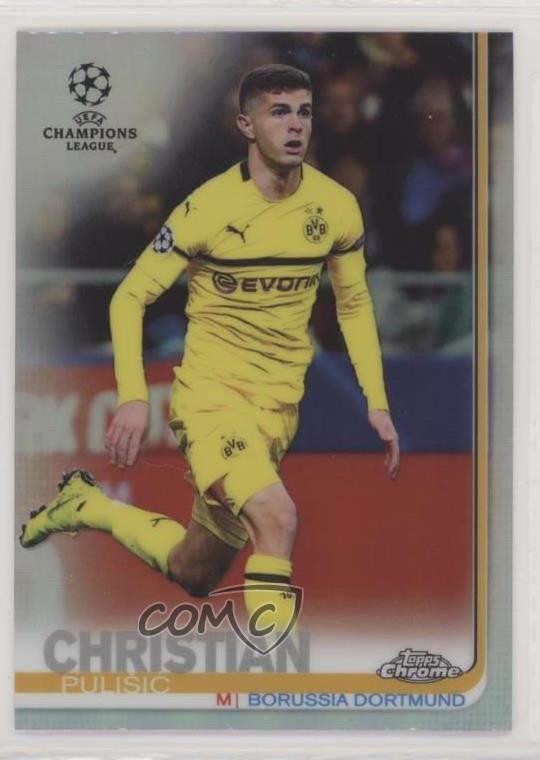 2018-19 Topps Chrome UCL Refractor Christian Pulisic #23 0z6