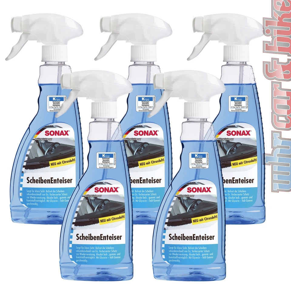 5x Sonax Scheibenenteiser Enteiserspray 500ml für klare und blendfreie Sicht - Bild 1 von 1