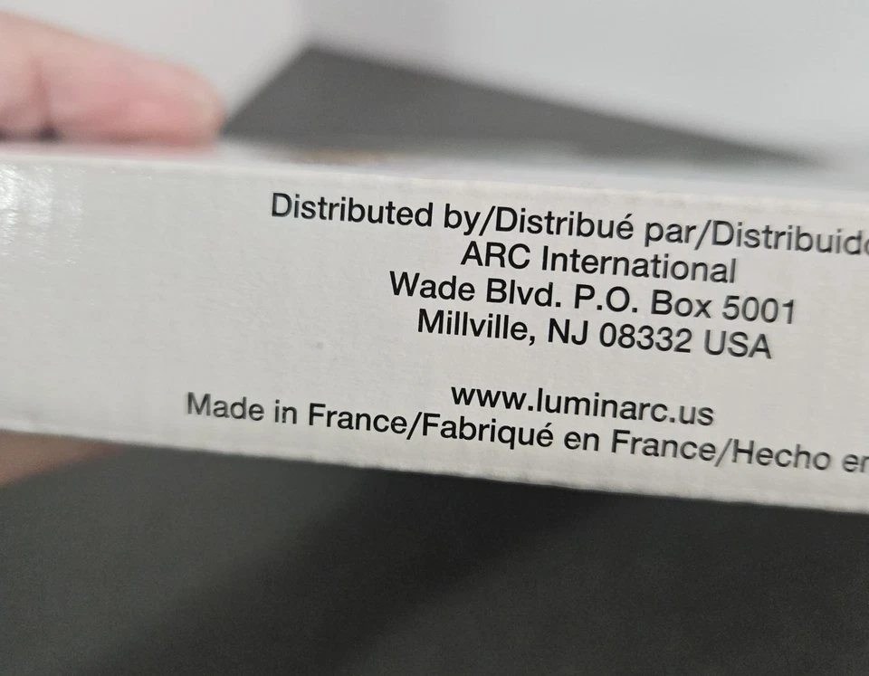 Plato para servir tarjetas de fiesta Luminarc 12 1/2" de vidrio - Hecho en Francia Foto 3 de 4