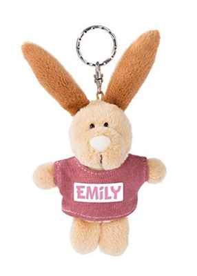 NICI 44615 Emily Porte-clés en Forme de Lapin avec t-Shirt Beige 10 cm