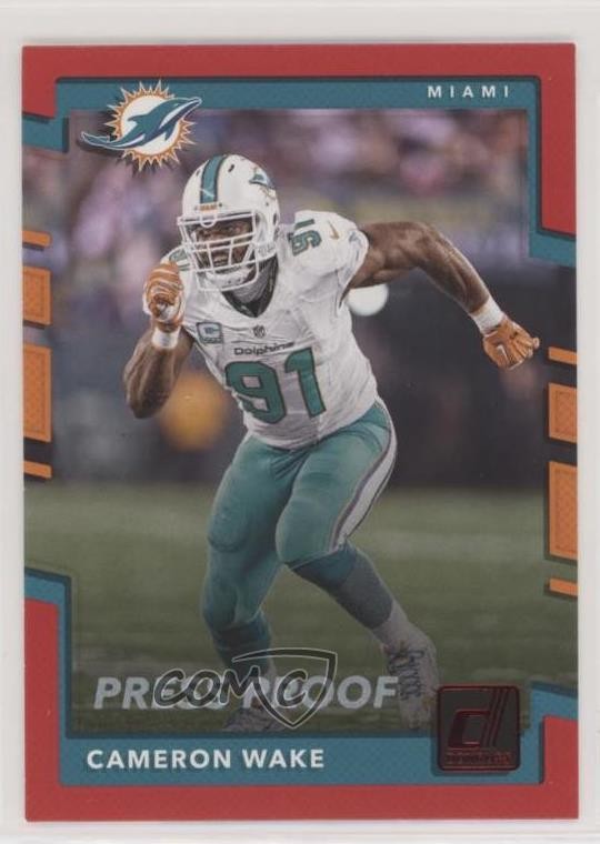 2017 Panini Donruss Press Proof Red Cameron Wake #85 0d4
