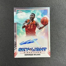 2024 Topps Chrome - Sky-Light Signatures #SLS-DW Dominique Wilkins Auto #Z
