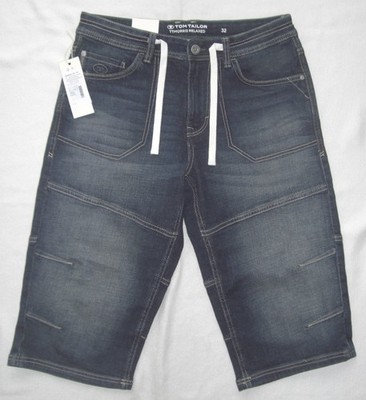 Tom Tailor Mens Jeans Short Cropped Trousers W32 Morris Relaxed New + Unworn