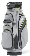 New Bag Boy Golf Chiller Pro Cart Bag Silver/Charcoal/Citrus