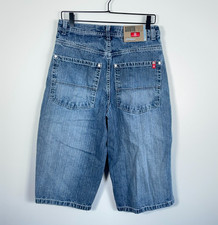 Southpole Jean Shorts Men's 29 x 18 32 Tag Blue Denim Baggy Fit Y2K Jorts
