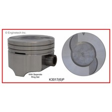 Enginetech K30176p.50 Engine Piston Kit With Full Ring Stack For Ford Mustangs