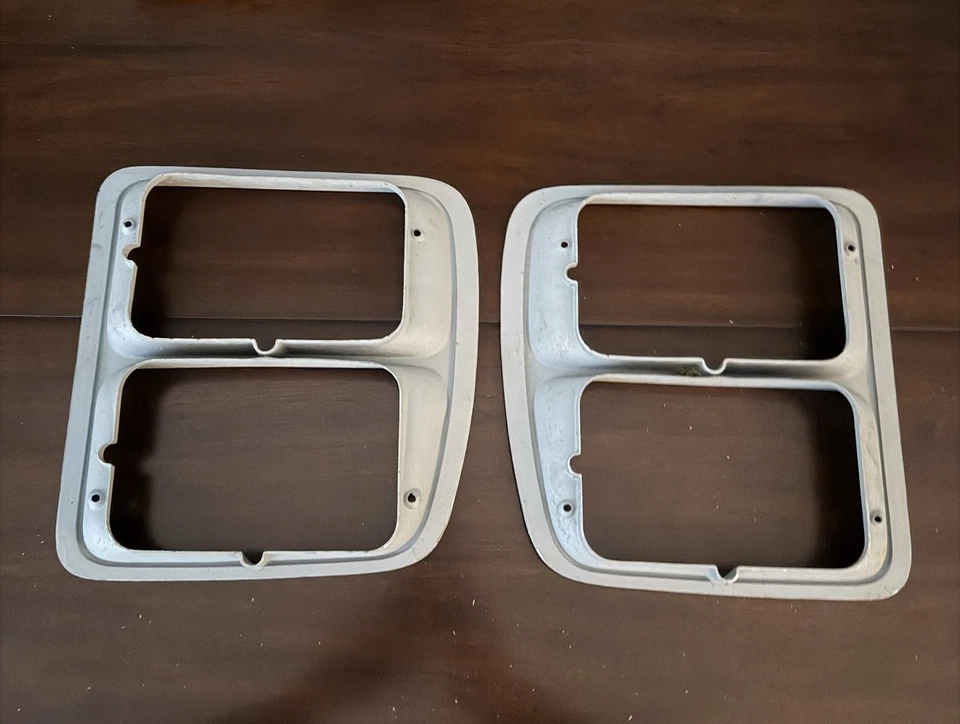 1979 1980 Dodge D W Truck Ramcharger Trailduster conjunto de moldura de farol quádruplo - Imagem 2 de 2