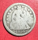 1856 US Seated LIBERTY SILVER Dime! "Philadelphia" Mint! Good! Old Coin!
